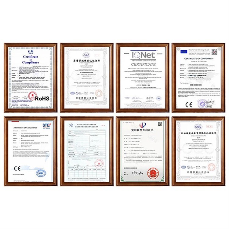 Wall Mount Battery Pack certificate